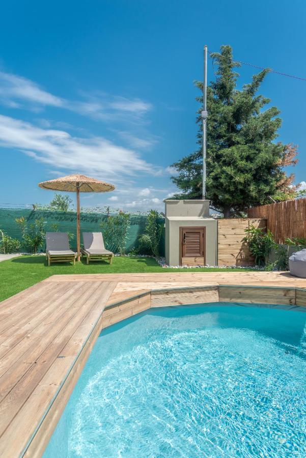 Modern House With Pool Near Beach Gazi Dış mekan fotoğraf